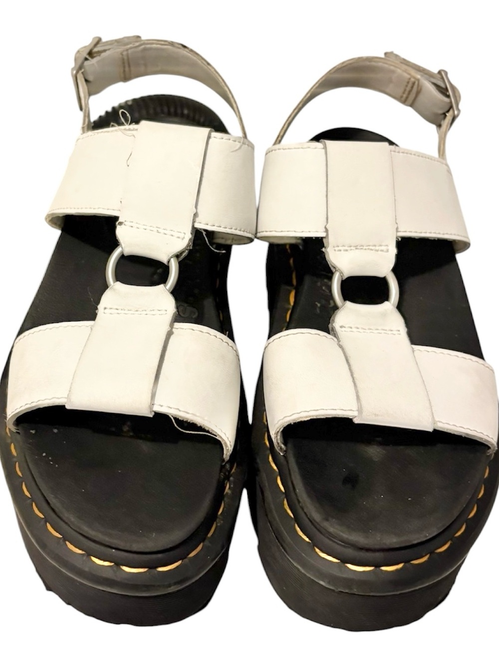 Dr. Martens FRANCIS LEATHER PLATFORM STRAP SANDALS Size 7.5 - Picture 2 of 4